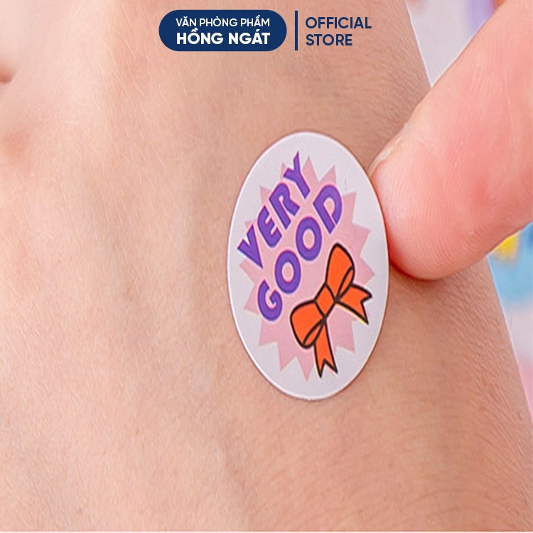 Sticker khen thưởng học sinh dán sổ cute dễ thương giá rẻ, sticker tiếng anh đồ dùng học tập văn phòng phẩm STK04