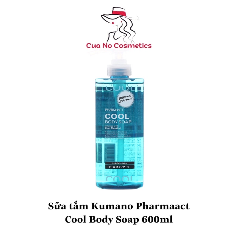 Sữa tắm cho nam Pharmaact Cool 600ml Nhật Bản