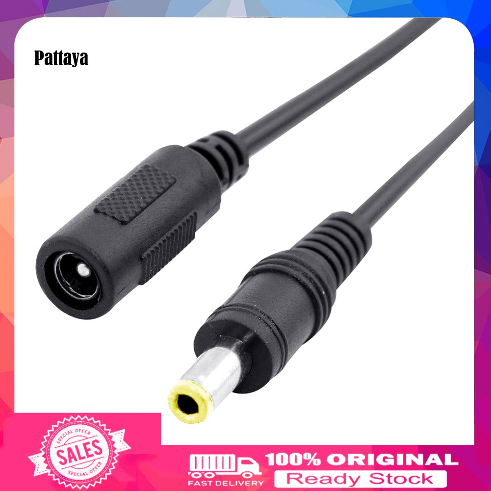 Dây Cáp Nối Dài Nguồn Điện 2.1x5.5mm Male Sang Female 12V DC Dành Cho CCTV