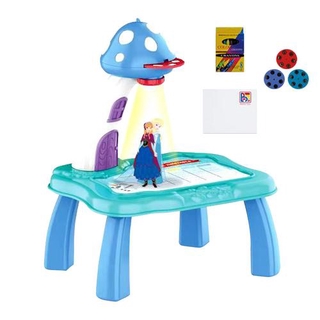 Childrens projection board multi-function smart drawing board projector machine learning table luminous painting board projection board boys and girls