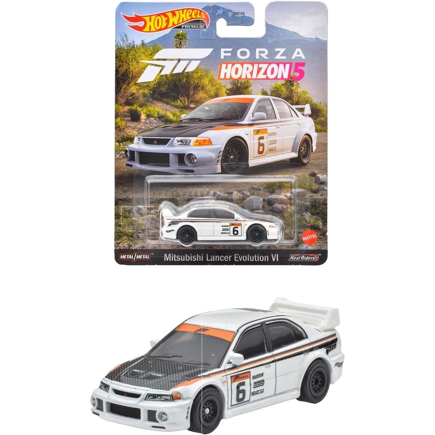 Xe mô hình Hot Wheels FORZA HORIZON 5 Mitsubishi Lancer Evolution VI