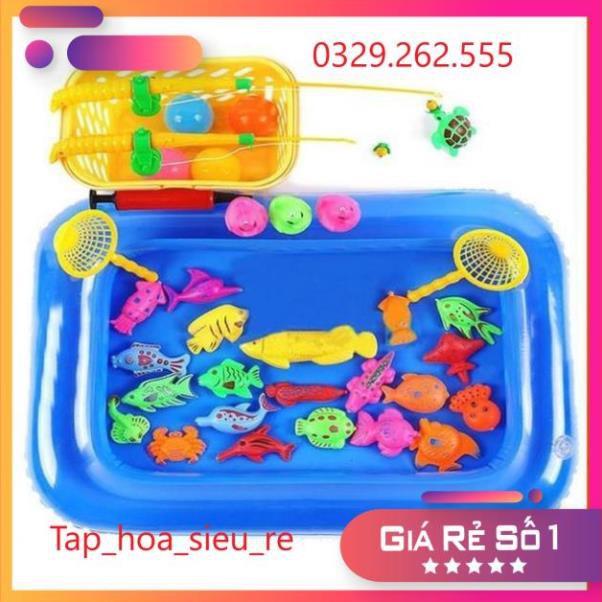 (Rẻ Vô địch) Bộ câu cá phao kém giỏ đựng siêu đáng yêu – đồ chơi vận động tại nhà cho bé
