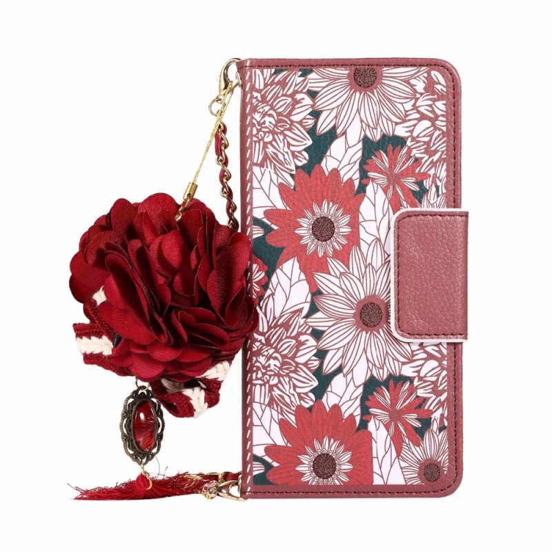 Thời Trang Bao Da Điện Thoại Nắp Gập Dạng Ví In Họa Tiết Hoa 3d Có Dây Đeo Cho Iphone 12 Mini 11 Pro Xs Max Xr X 8 7 6 6s Plus | BigBuy360 - bigbuy360.vn