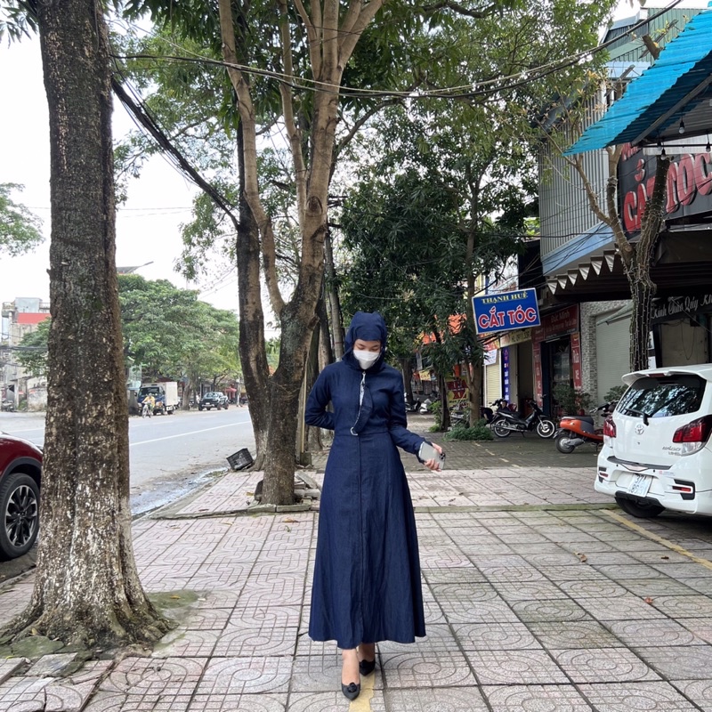Áo chống nắng jean 2 lớp