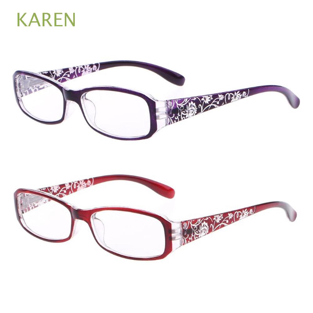 Kính đọc sách gọng nhựa siêu nhẹ in hoa dễ thương | BigBuy360 - bigbuy360.vn