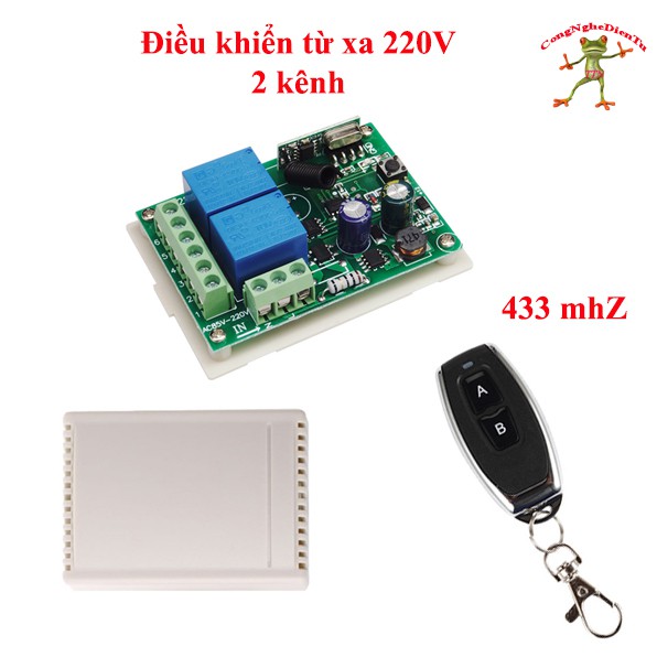 Bộ mạch điều khiền từ xa 220v  2 kênh