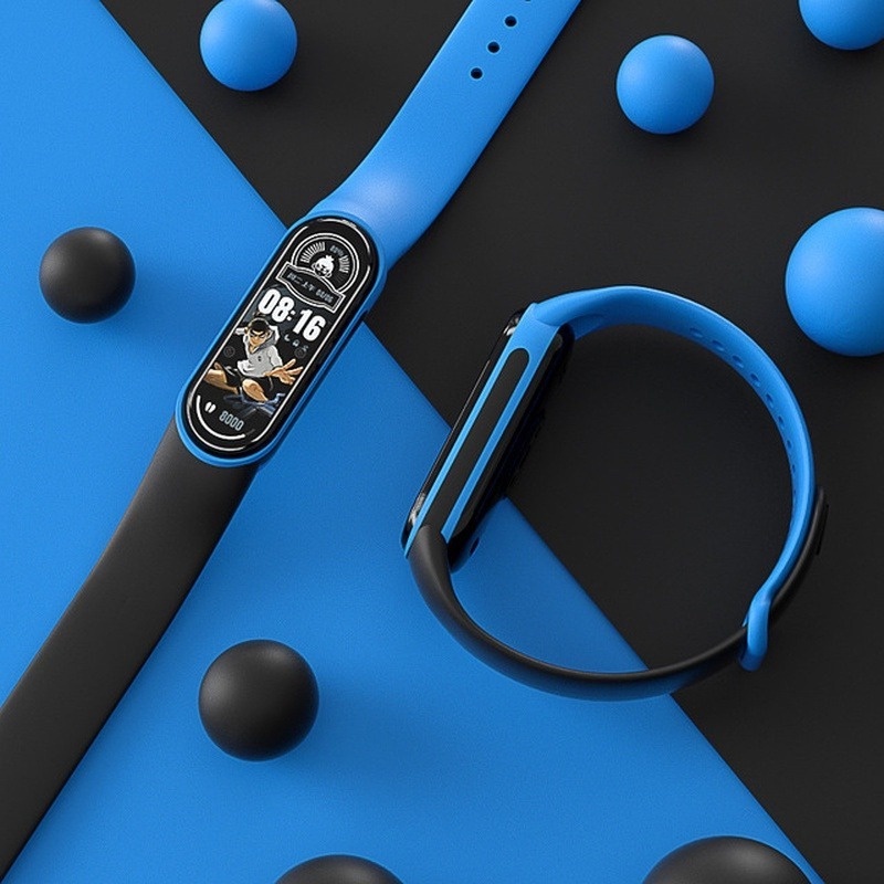 Dây Đeo Silicone Mềm Hai Màu Cho Đồng Hồ Thông Minh Xiaomi Mi Band 3/4/5/6