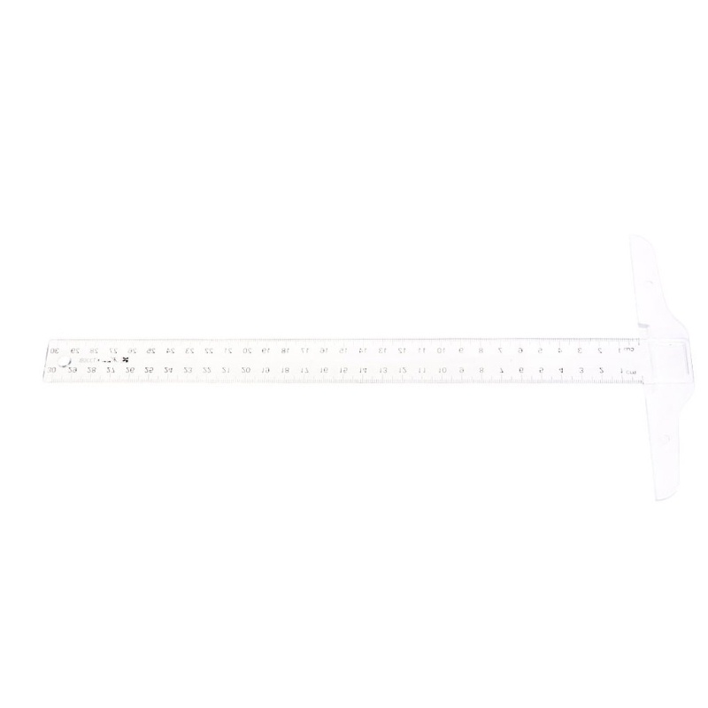 Thước Đo Hai Mặt Hình Vuông 30cm Chuyên Dụng Cho Giáo Viên Kỹ Sư