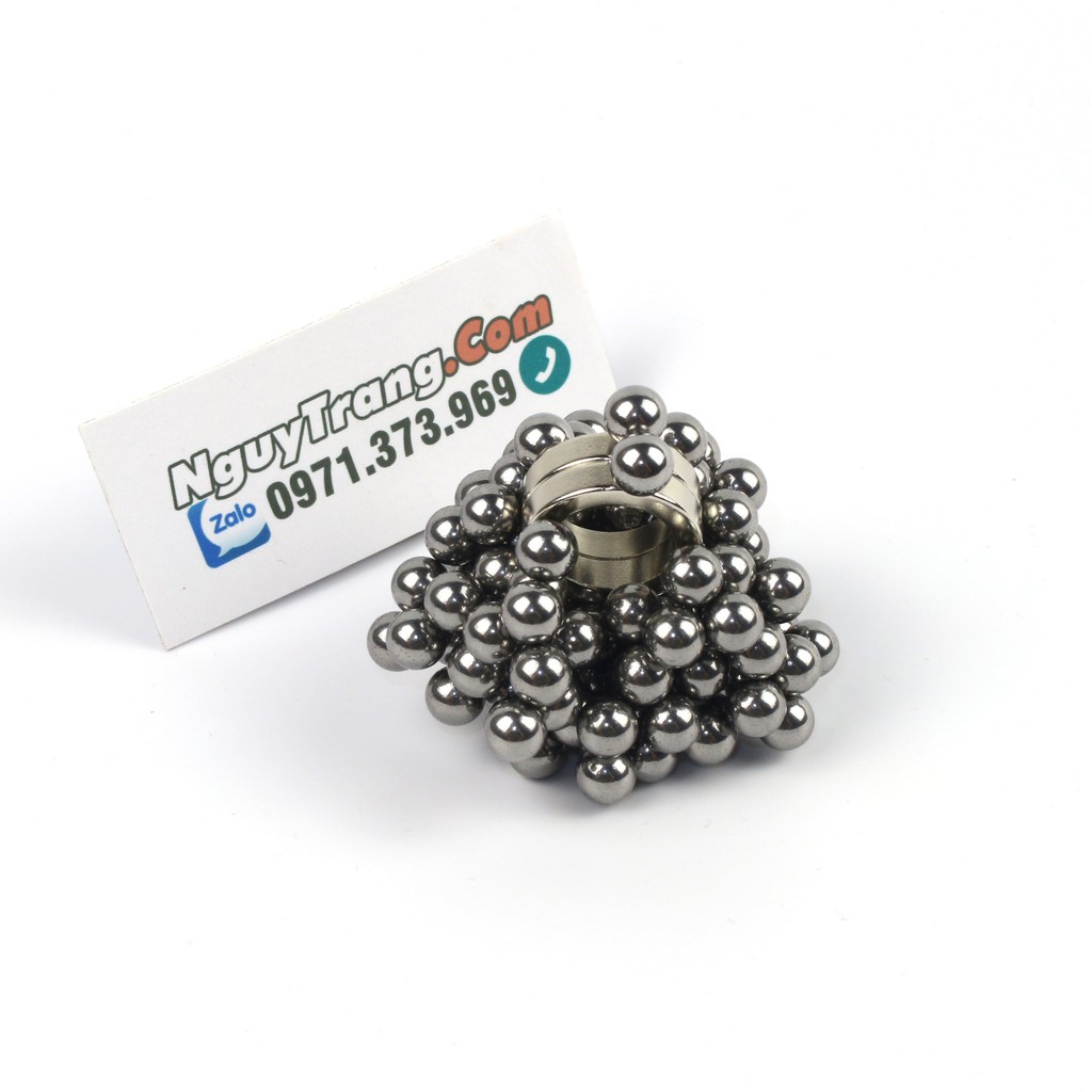 Bộ 2 viên nam châm cường lực hút mạnh đường kính trong phi 8mm 12mm 16mm