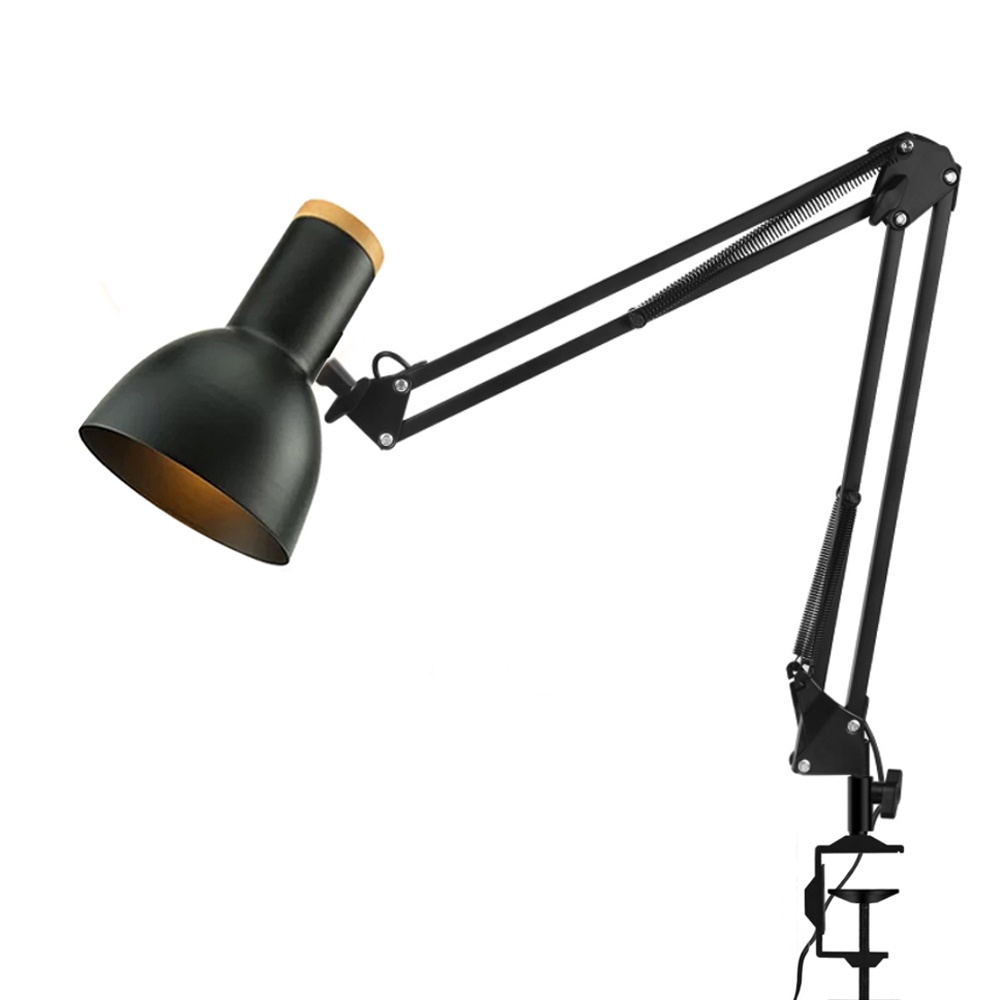 Đèn kẹp bàn học và làm việc NETRO Kiểu dáng hiện đại, Cao 95cm - Tặng kèm bóng LED