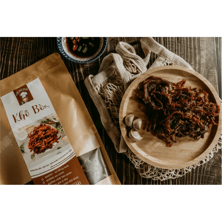 Đồ Ăn Vặt Bò Ướt Xé Sợi 500g Bếp Mẹ Tom | BigBuy360 - bigbuy360.vn