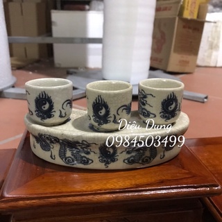 Đồ thờ men rạn đen Bát Tràng, đồ thờ cúng
