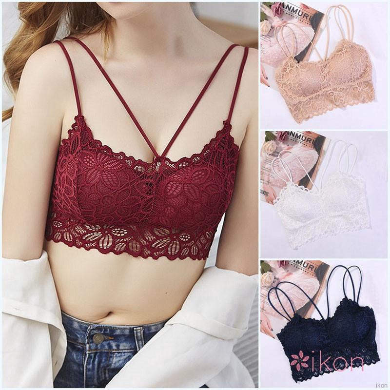 Áo lót có mút phối ren hoa gợi cảm cho nữ