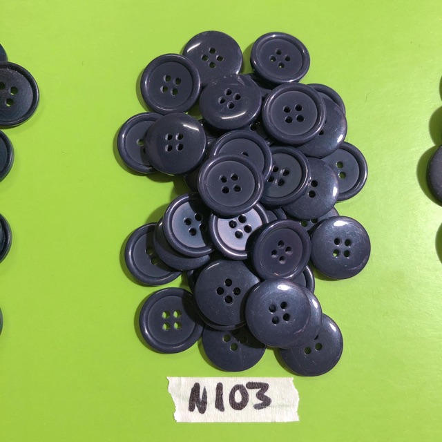 Combo 10 nút áo Đen N101-N104