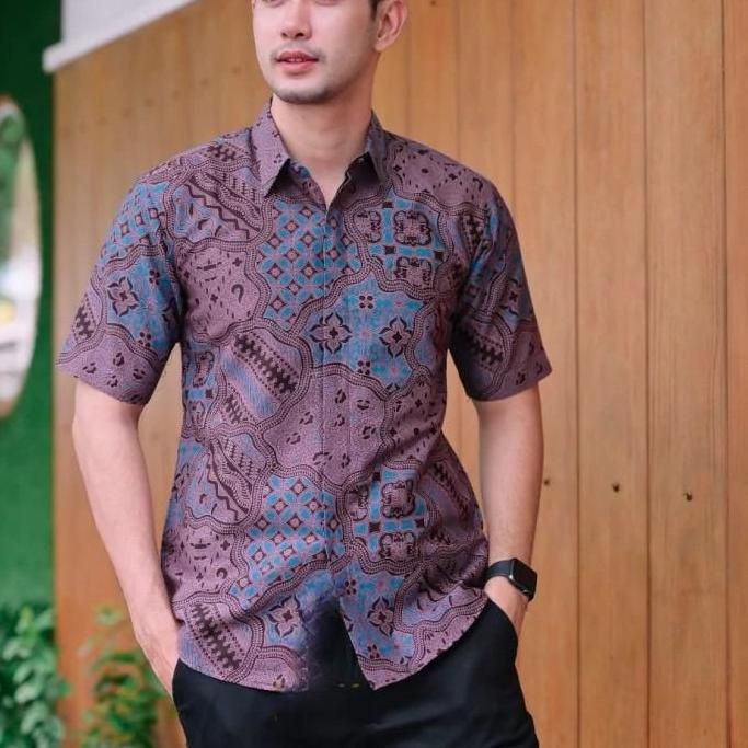 Áo Sơ Mi batik Tay Ngắn Phủ Lông Toàn Diện Màu Tím Mã 295 11.11