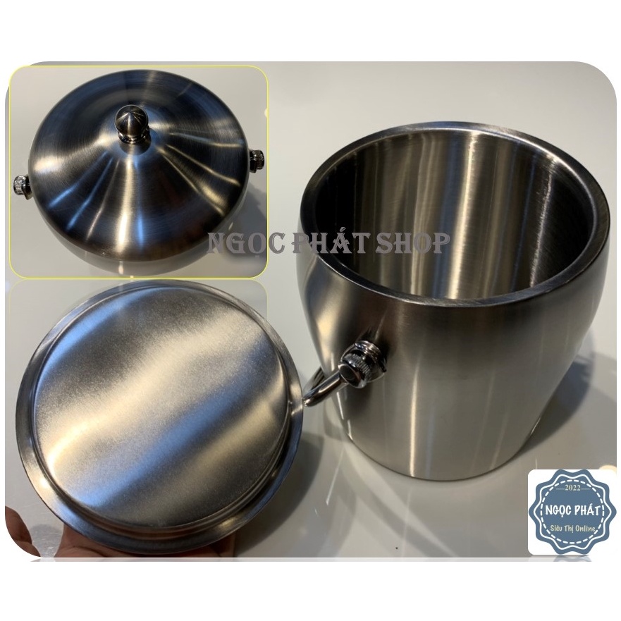 XÔ ĐÁ DÀY 2LỚP INOX 304 GIỮ NHIỆT, ƯỚP RƯỢU VANG, GIỮ NÓNG CANH HẦM- KIỂU DÁNG CỔ CHÂU ÂU CỰC KÌ SANG TRỌNG
