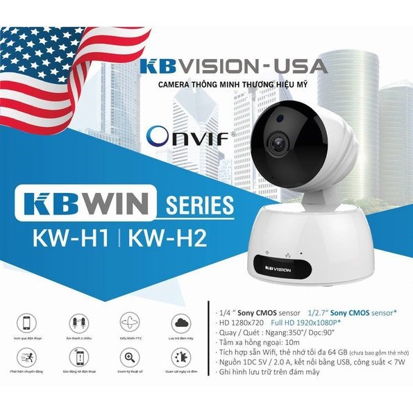 Camera không dây Wifi Kbvision KW-H2