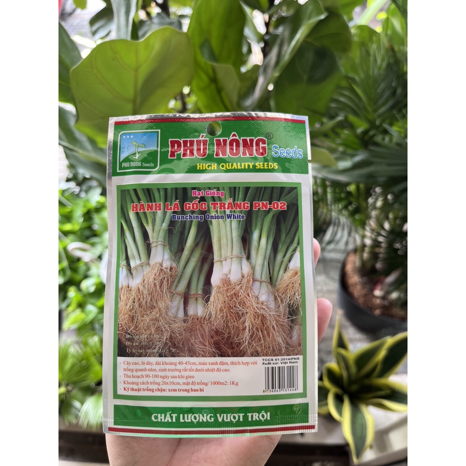 Hành lá, Hạt giống cao sản hiệu Phú Nông gói 2gr