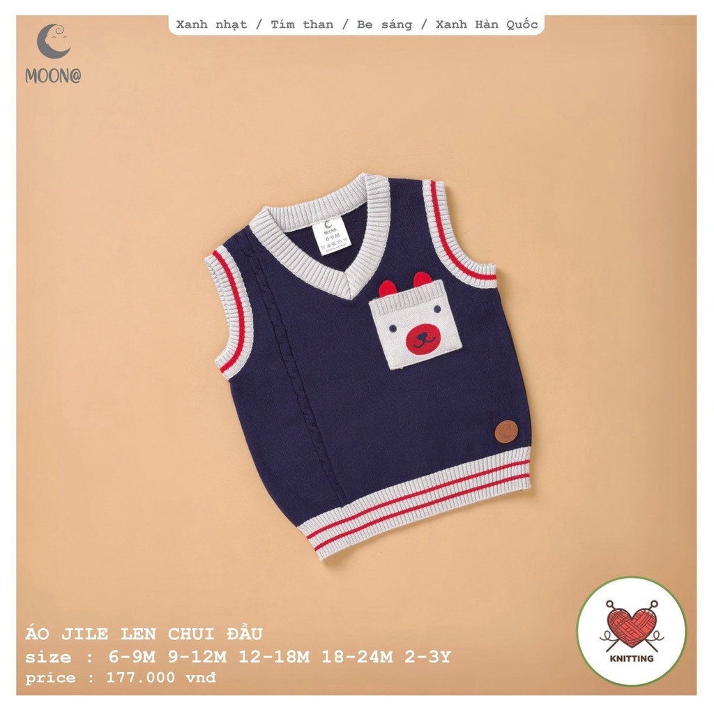 Áo Gile len bé trai Moon