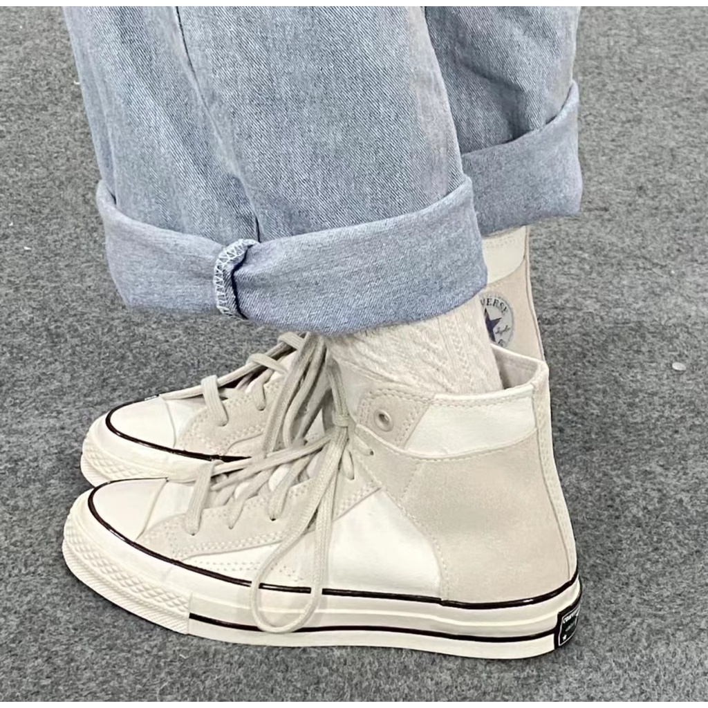 Giày Thể Thao Converse all Star Vải canvas Đế Cao Su Phối Màu Trắng Thời Trang Cho Nam Và Nữ 20