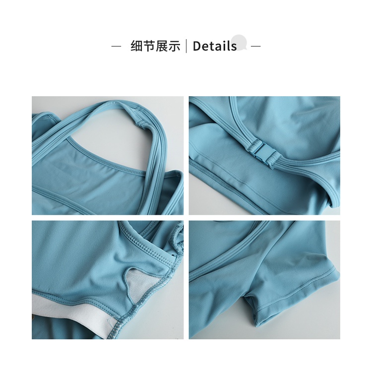 Áo croptop thể thao tay ngắn có đệm ngực