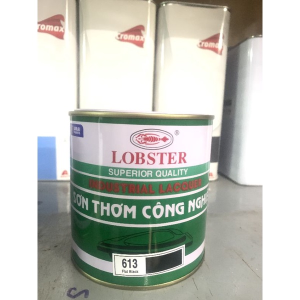 Sơn đen mờ Lobster 613 lon 800ml (Sơn ôtô xe máy )