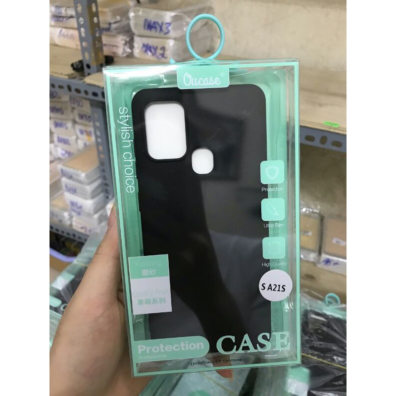 Ốp lưng Ou case màu Samsung Galaxy A21/ A21S màu đen