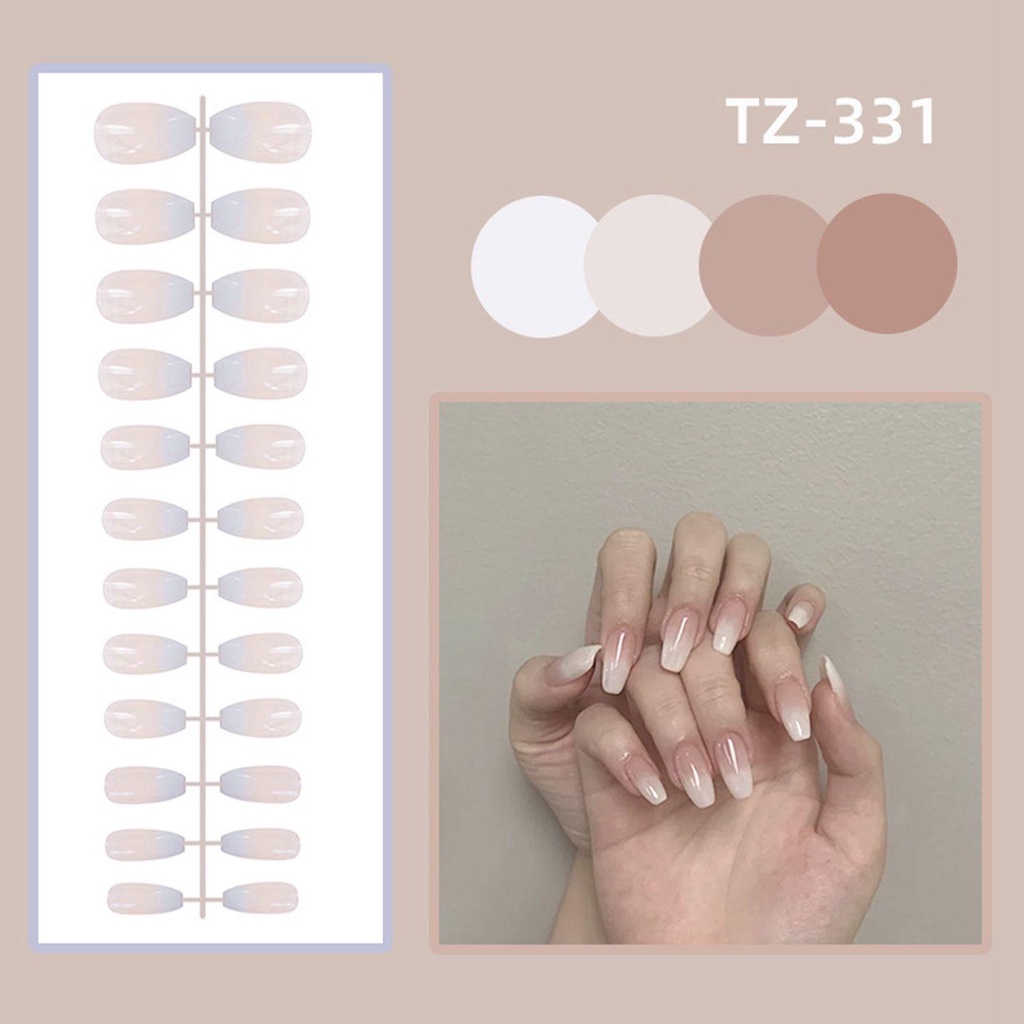 Bộ 24 Móng Tay Giả Múa Ba Lê Che Phủ Toàn Diện