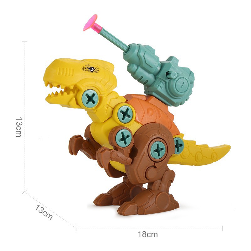 Đồ chơi lắp ráp khủng long có mũi tên bắn hít cho bé quà tặng cho bé trẻ em