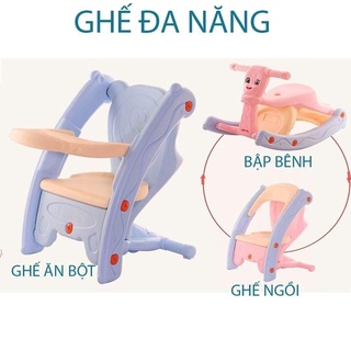 Ghế ăn dặm kết hợp bập bênh 3 in 1