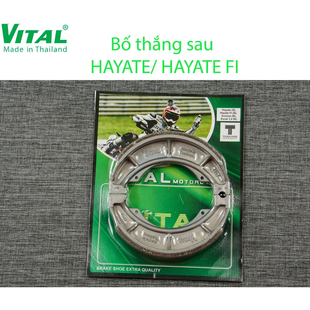 Bố thắng trước + sau HAYATE, HAYATE FI hiệu VITAL - Má phanh xe máy, bố thắng đĩa VITAL chính hãng Thái lan