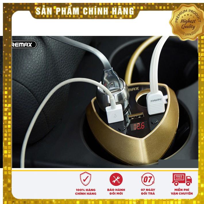 Bộ sạc đa năng trên ô tô 3 cổng USB Remax CR-3XP 💖 HÀNG CHÍNH HÃNG 💖