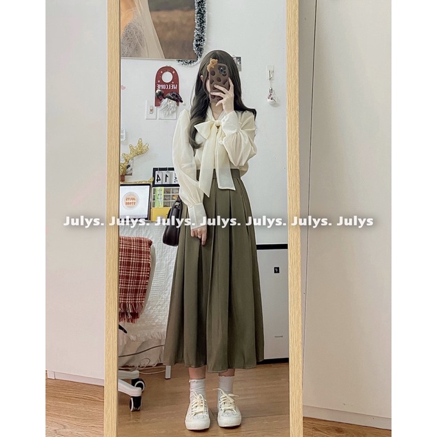 Chân váy vitex xếp ly to dáng dài (ảnh thật shop chụp kèm video) | BigBuy360 - bigbuy360.vn