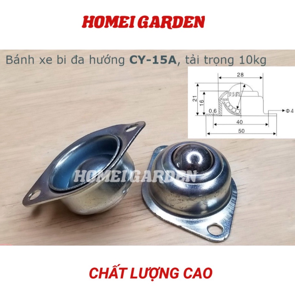 Con lăn bi cầu bánh xe bi đa hướng bằng thép CY15 hàng tốt chất lượng cao - HM0070