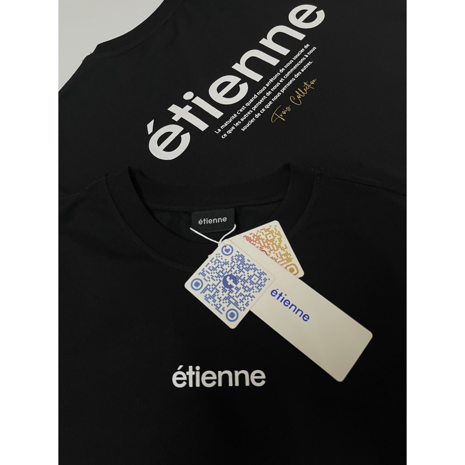 Áo phông form rộng ETIENNE Popular Logo vải cotton cao cấp co giãn, dày dặn Local Brand