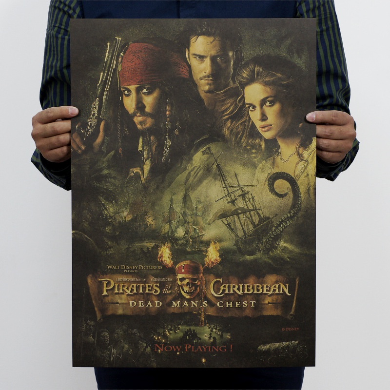 Poster phim Cướp biển vùng Caribbean 51x35.5cm