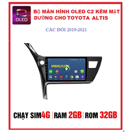 hỗ trợ lắp đặt màn hình OLED C2 kèm mặt dưỡng cho dòng xe atis đời 2021, màn hình cao cấp giá ưu đãi