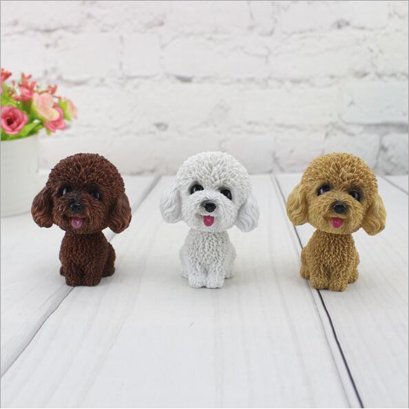 Heo may mắn, heo thiên thần, kỳ lân, chó poodle dễ thương trang trí taplo ô tô