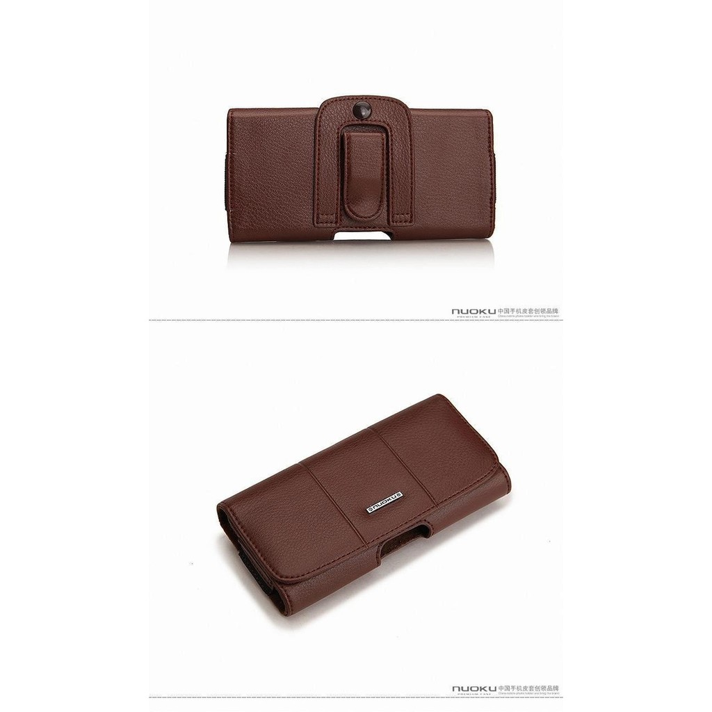Bao Da đeo thắt lưng hiệu Nuoku IPhone 6/6 Plus/7/8 Plus/IPhone X/XS max/IPhone 11/12 cỡ size màn hình 4.5-6.5 inch