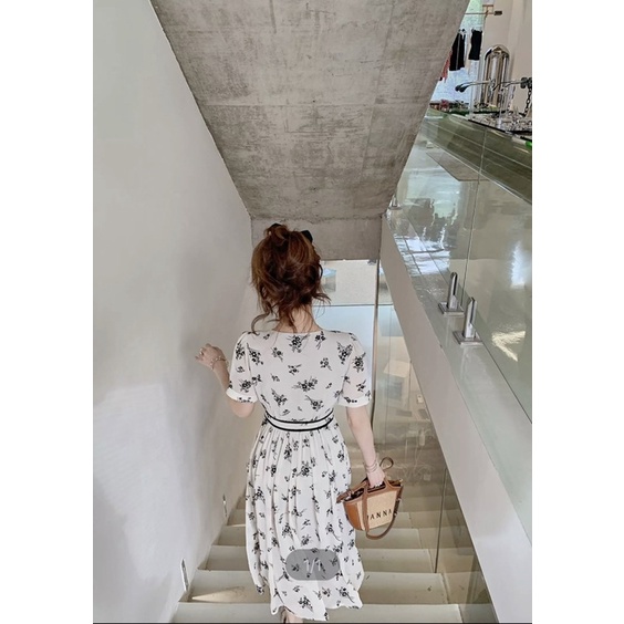 Đầm voan hoa Korean style
