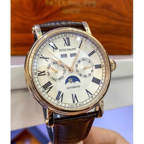 Đồng Hồ Nam PT Cao Cấp Lộ Cơ Phong Cách Hoàng Gia Full Chức Năng Lịch Thứ Ngày Tháng Năm Và Lịch Ngày Đêm