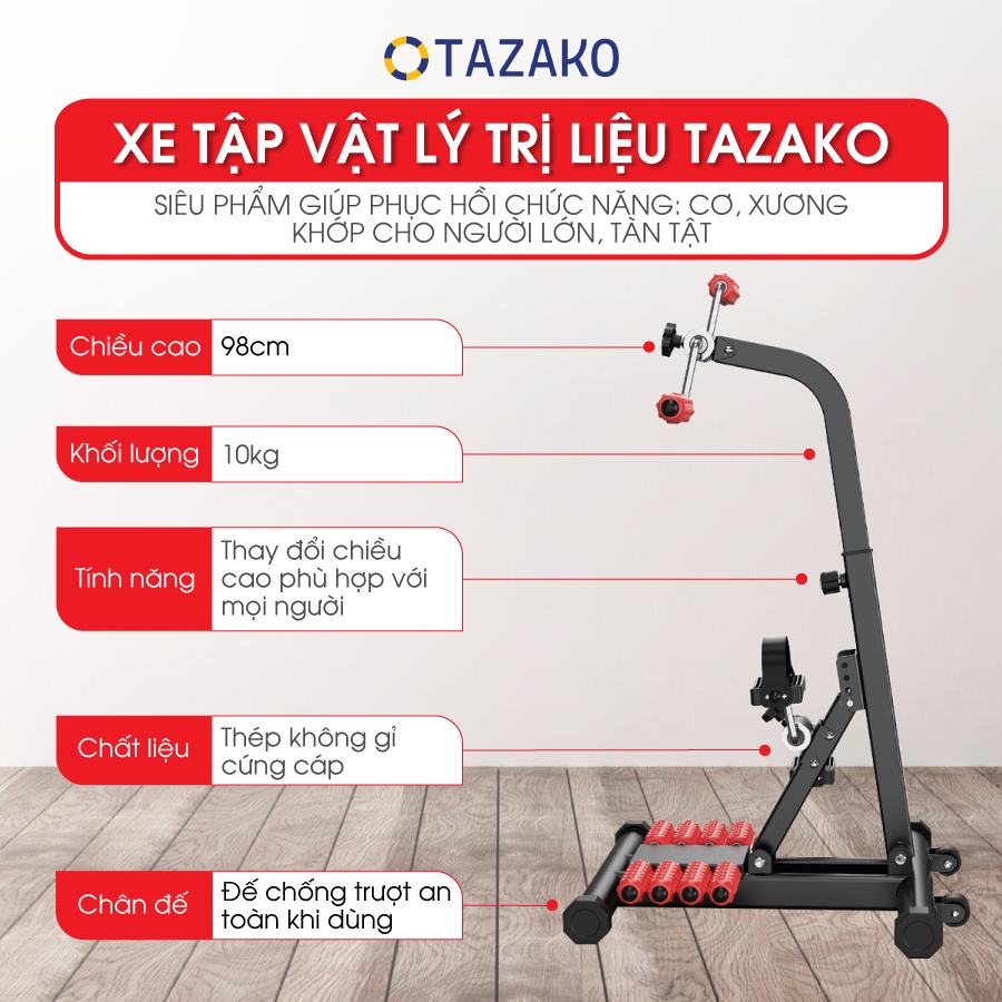 Xe đạp tập thể dục  Eomart phục hồi chức năng tập luyện cho cơ thể massage làm quà tặng cho ngừ thân yêu