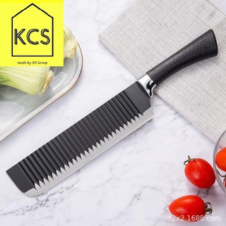 Dao lượn sóng asakh nhật bản dùng thái thịt, thái rau củ chống dính, chống trơn trượt