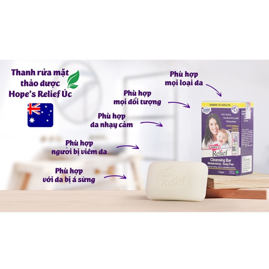 Thanh rửa mặt Hope’s Relief (110g)
