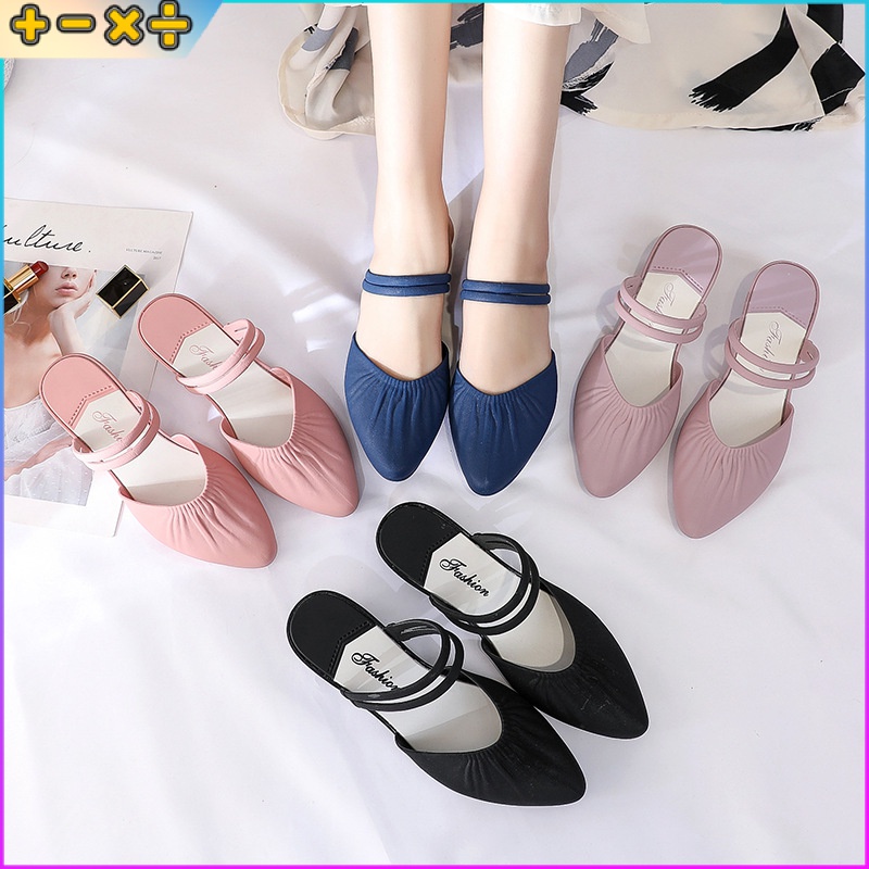 Giày Sandal Đế Xuồng Hai Lớp Phong Cách Hàn Quốc Hợp Thời Trang Mới Cho Nữ