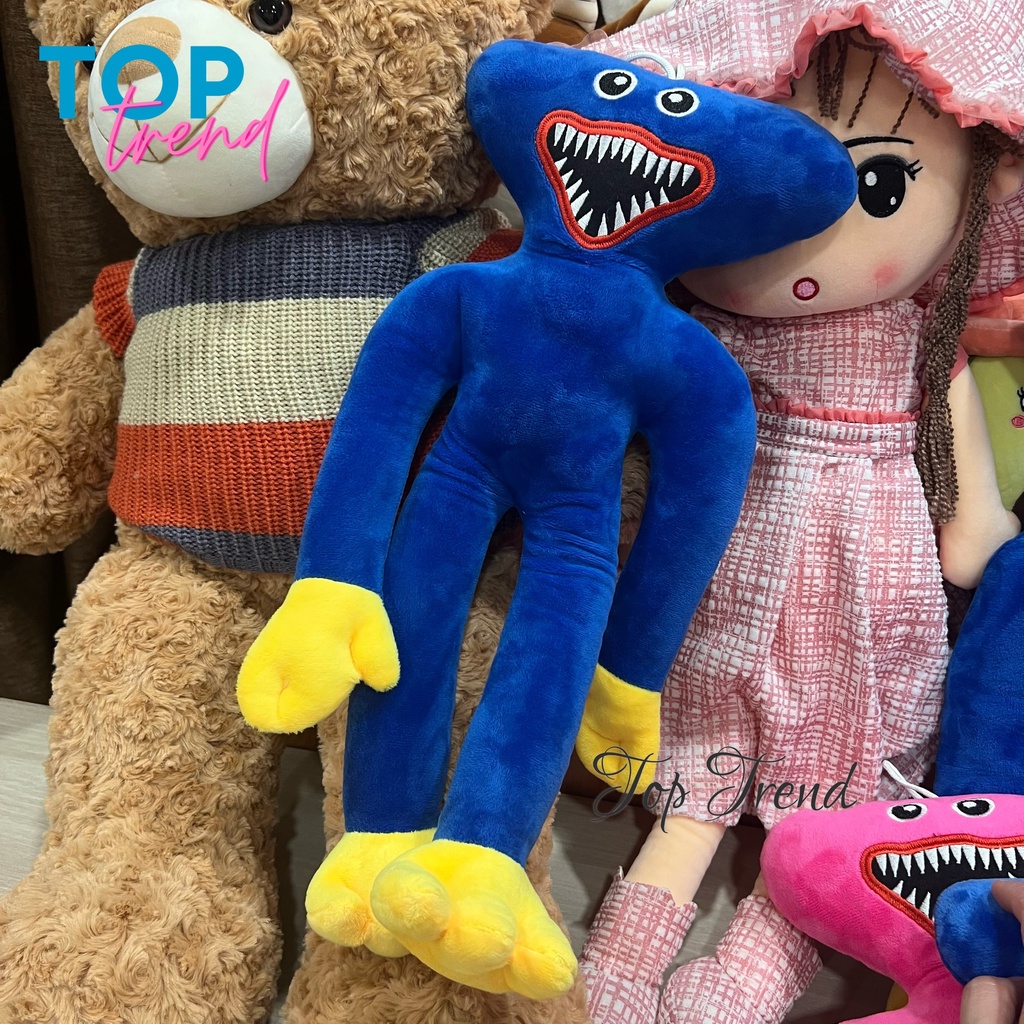 Huggy Wuggy nhồi bông nhân vật game Poppy Playtime SIZE 35-45-65CM lông mịn, gấu nhồi bông cho bé - Top Trend