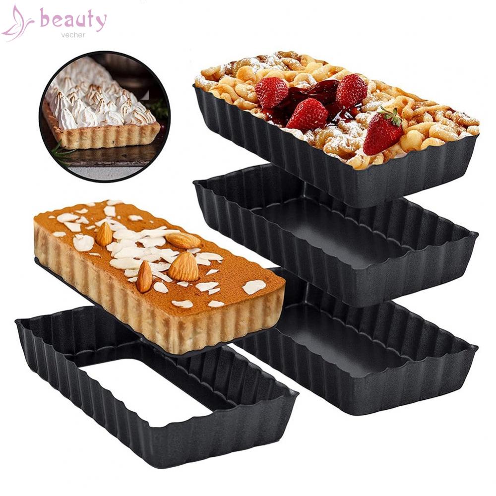 Khay Nướng Bánh Tart Chống Dính Hình Chữ Nhật Chất Lượng Cao