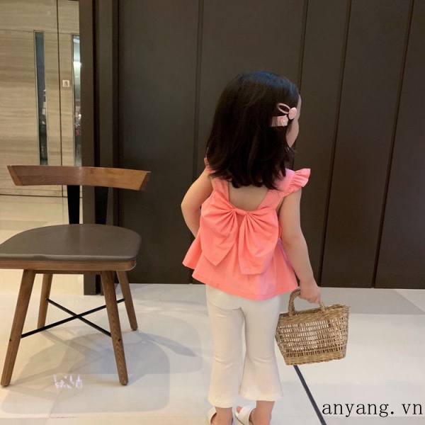 [Mã FASHIONCB264 giảm 10K đơn bất kỳ] Áo Sát Nách Cột Nơ Lưng Cho Bé Gái