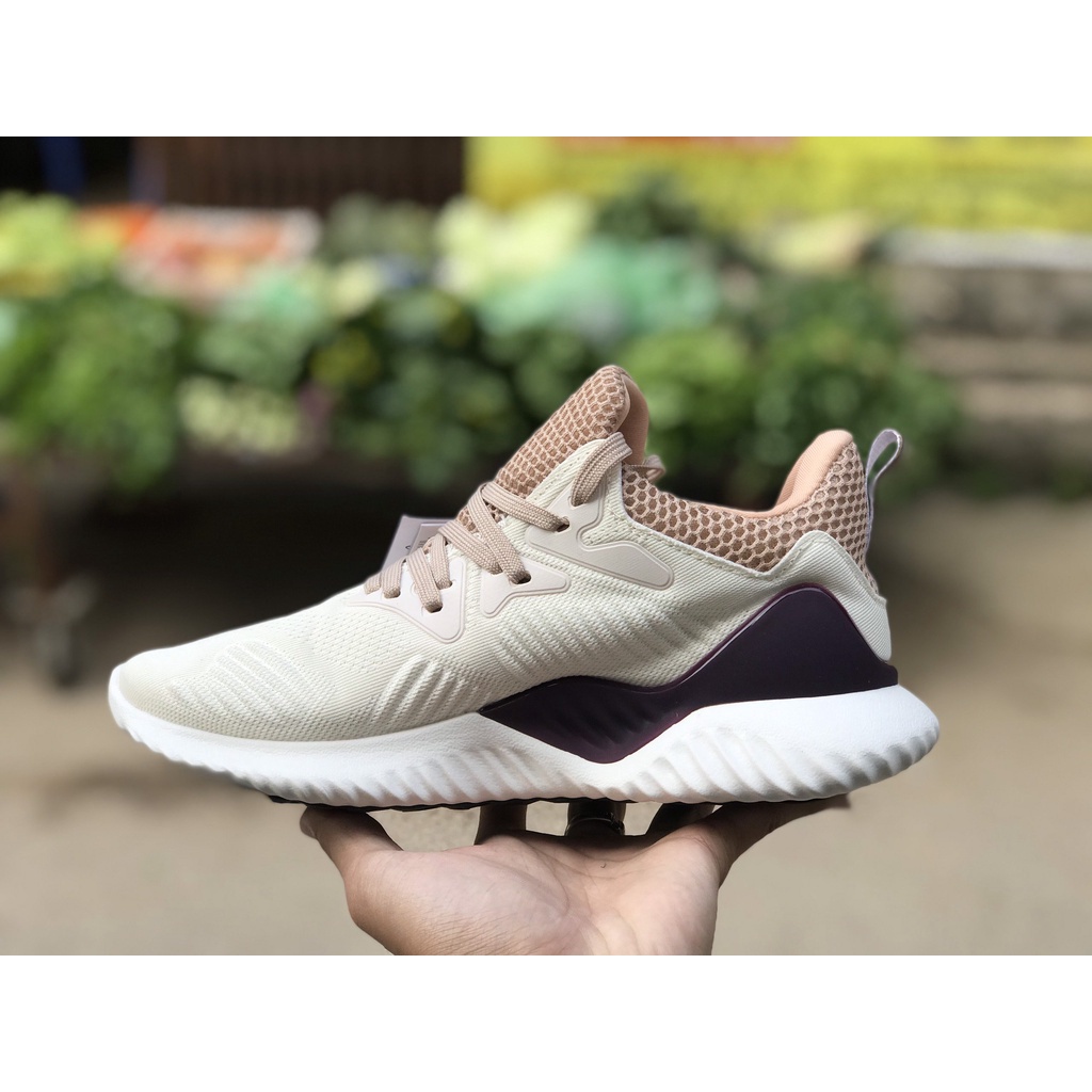 📢 Giày Thể Thao, Giày Sneaker Alpha Bounce Trắng Sữa Viền Nâu | BigBuy360 - bigbuy360.vn