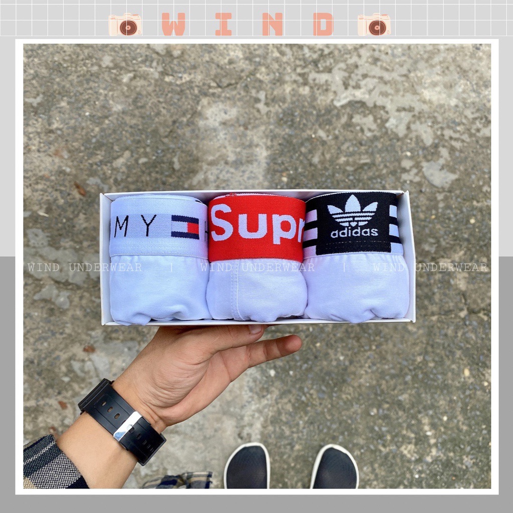 Combo 3 quần lót nam đùi boxer chất vải cotton kháng khuẩn vượt trội co giãn 4 chiều TIEM COMBO ATS